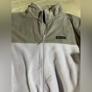 Columbia Gray and Lavender Fleece Jacket